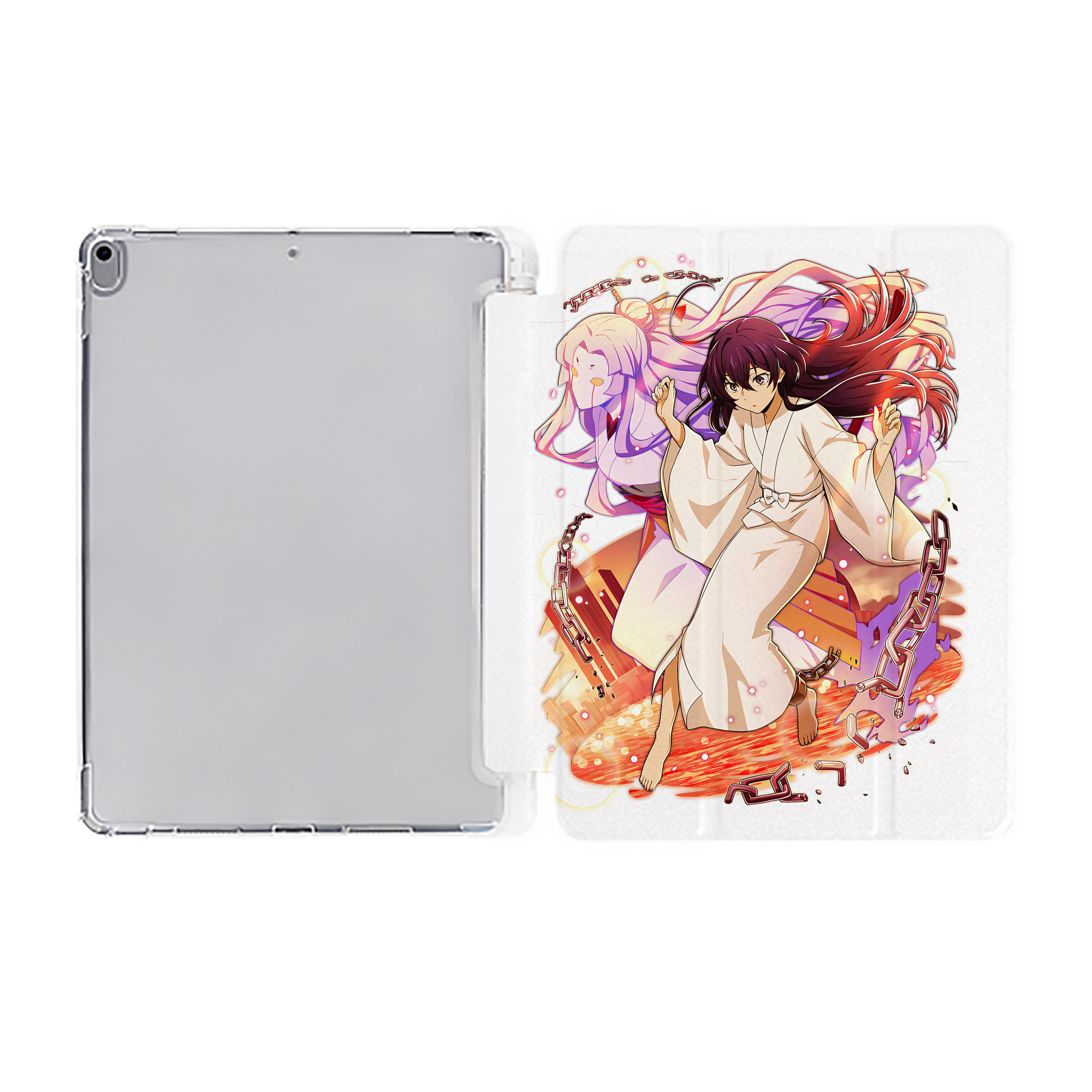 （画像用） 文豪ストレイドッグス Bungo Stray Dogs IPad ケース ペン収納付き 三つ折りスタンド PUレザー×シリコン 対応機種9.5/10.5/10.9インチ